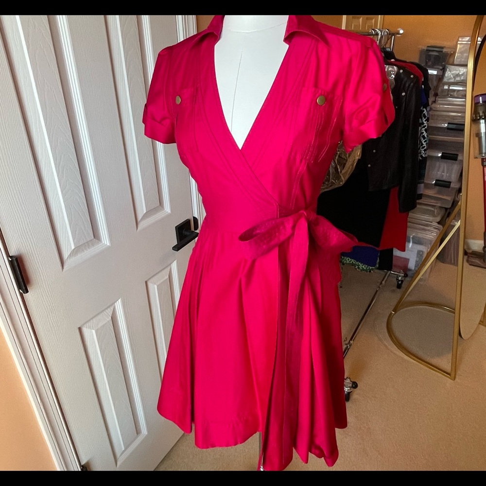 DVF Pocketed wrap dress